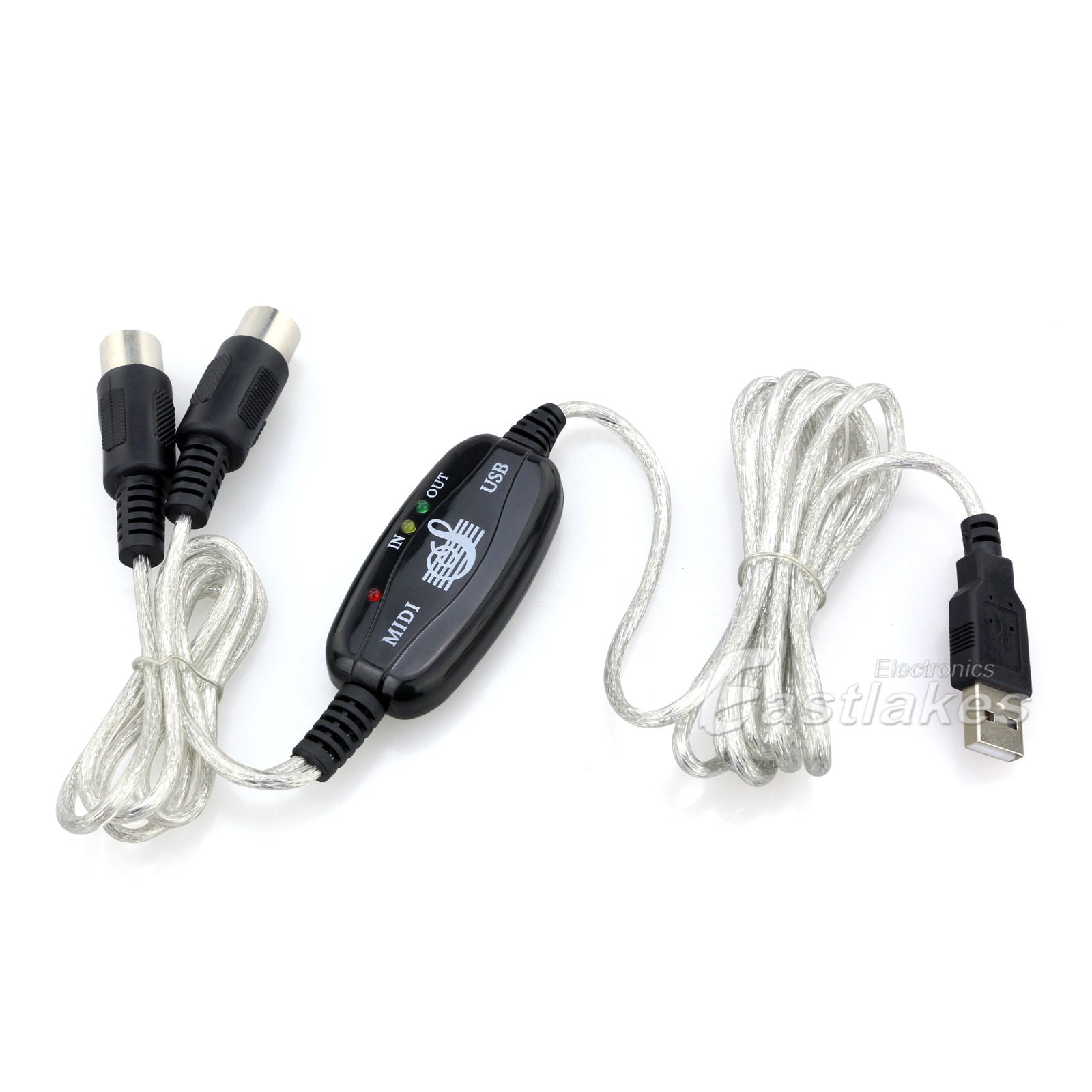 USB To MIDI Interface Cable Converter - Eastlakes Electronics